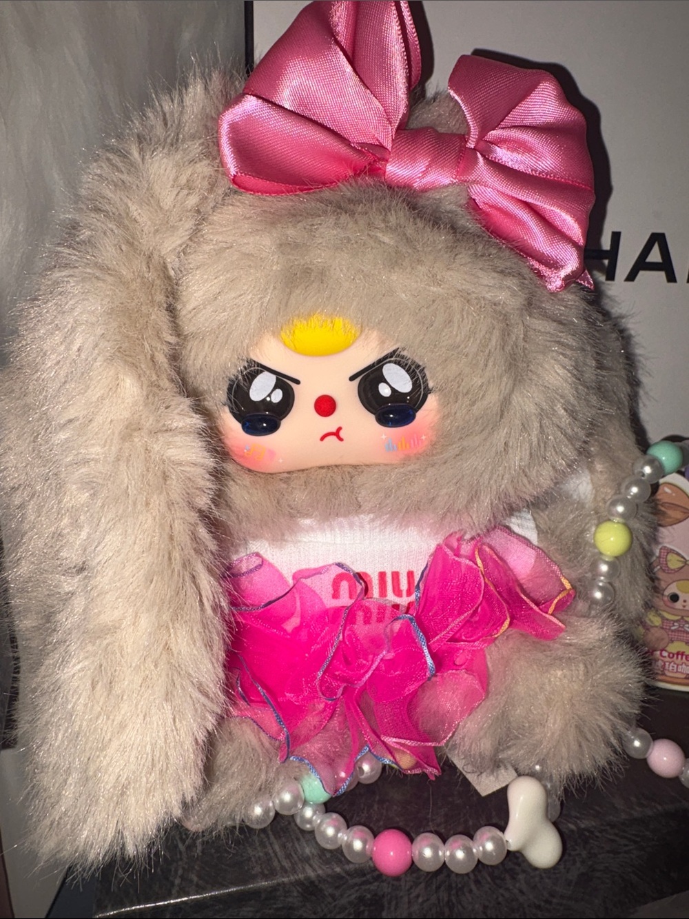 Baby three macchiato bag CUSTOM dress and special eyes NIB
